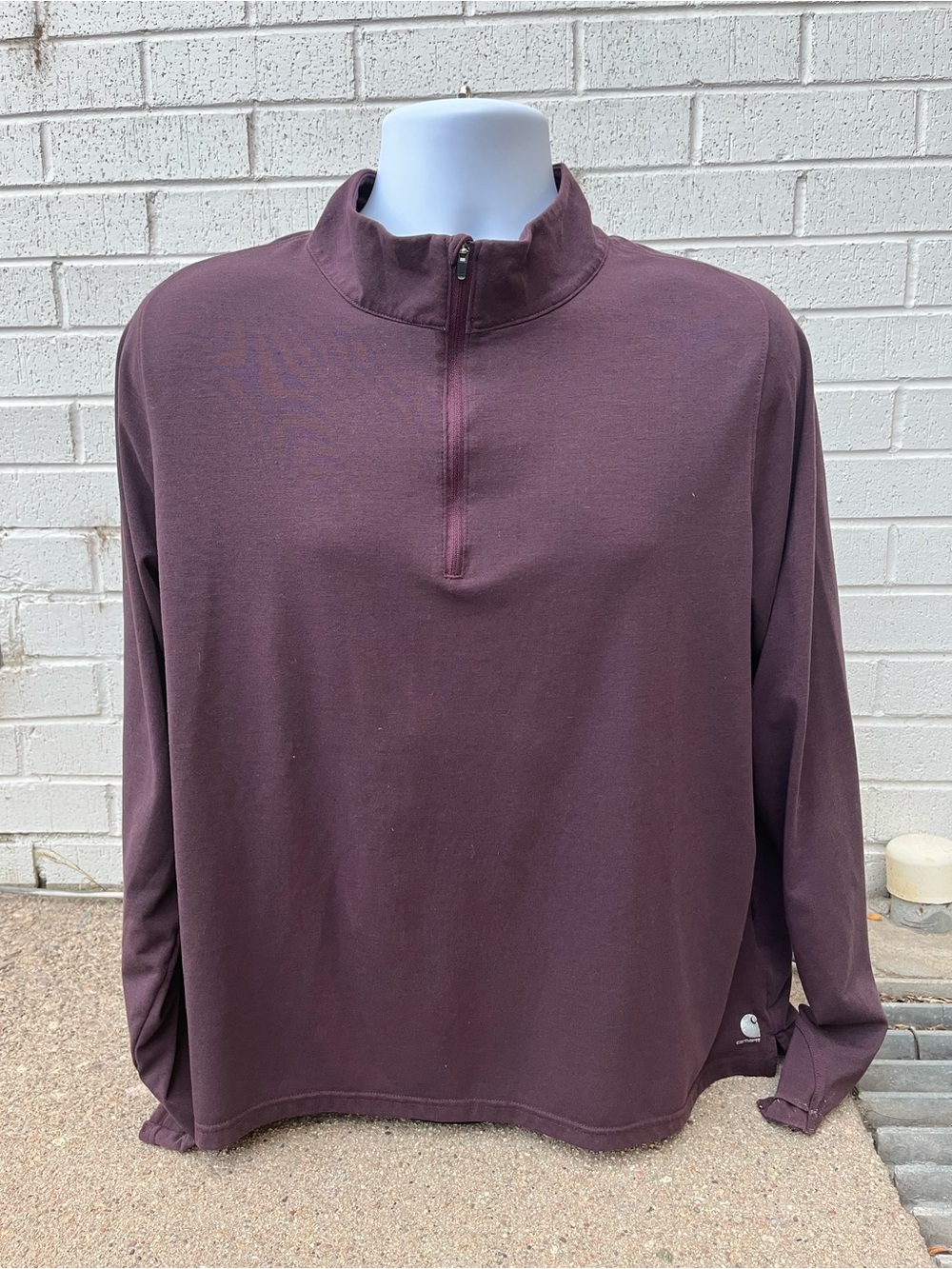 Youth Force Carhart Quarter-Zip Long Sleeve 1/4 Zip - Deep Plum